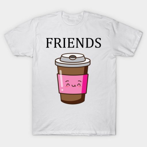 Best Friends Donut & Coffee BFF Matching T-Shirt AI