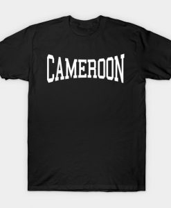 Cameroon Vintage Sports Team Curved Arch T-Shirt AI