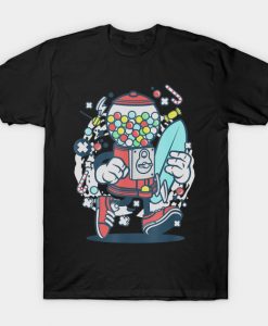 Cartoon Candy Machine T-Shirt AI