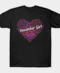 December Girl Awesome T-Shirt AI