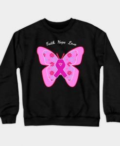 Faith Hope Love Design Crewneck Sweatshirt AI