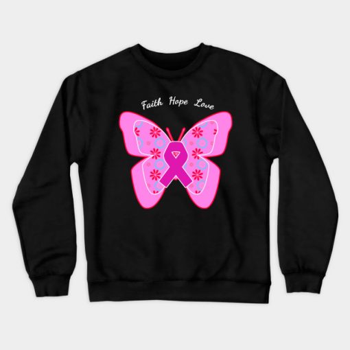 Faith Hope Love Design Crewneck Sweatshirt AI