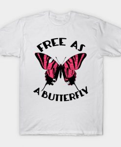 Free As A Butterfly T-Shirt AI