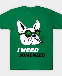 Funny Cannabis T-Shirt AI