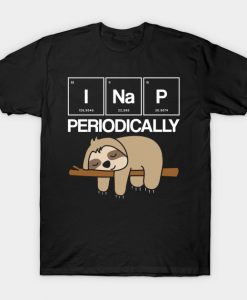 Funny Scientist Gift Idea Sloth Lover Physics T-Shirt AI