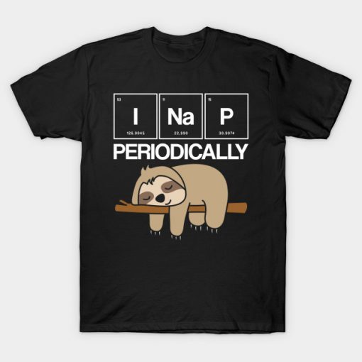Funny Scientist Gift Idea Sloth Lover Physics T-Shirt AI