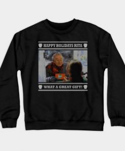 Happy Holidays Rita Crewneck Sweatshirt AI