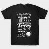 I Just Want To Save The Bees Plant Tree T-Shirt AI