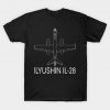 Ilyushin Il 28 Russian Jet Bomber Plane T-Shirt AI