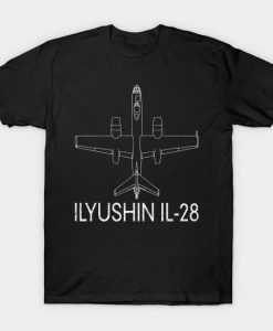 Ilyushin Il 28 Russian Jet Bomber Plane T-Shirt AI