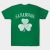 Savannah Georgia Irish Shamrock T-Shirt AI