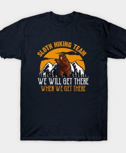 Sloth hiking team T-Shirt AI