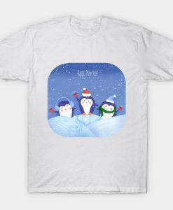 Tree little penguins T-Shirt AI