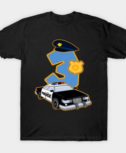 3rd Birthday Police 3 Years Officer Costume Gift T-Shirt AI