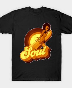 70s Funk Afro Soul Retro Vintage T Shirt AI