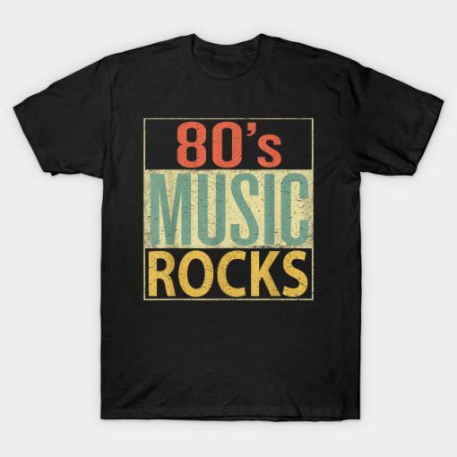 80s Music Rocks T-Shirt AI