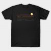 90s Sunset Lines T-Shirt AI