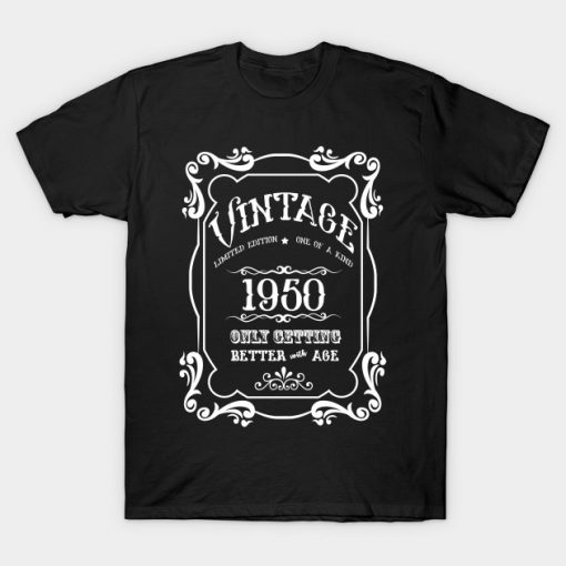 Born in 1950 Birthday Gift T-Shirt AI