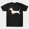 Dachshund winter beanie hat scarf T-Shirt AI