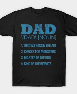 Dad Throws Kids In The Air Father's Day Gift Dad T-Shirt AI
