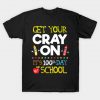 Get Your CrayOn Boys Girls Kids 100th Day Of School T-Shirt AI