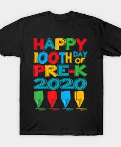 Graduation 100th Day Of Pre K Class Of T-Shirt AI