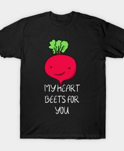 Kawaii beet vegetable for valentines day or your love T-Shirt AI
