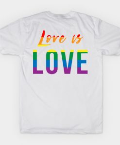 Love is Love T-Shirt AI Back