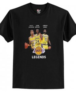 Rip Kobe Bryant Legends signatures Magic Johnson LeBron James T-Shirt AI