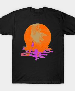 Sailing boat sunset sailing boat ocean T-Shirt AI