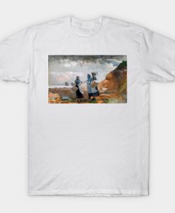 Winslow Homer Three Fisher Girls Tynemouth T-Shirt AI