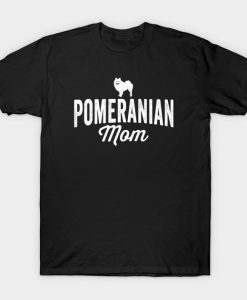 Womens Pomeranian Mom Dog lovers T-Shirt AI