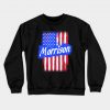 American Flag Morrison Family Gift For Men Women, Surname Last Name Crewneck Sweatshirt AI