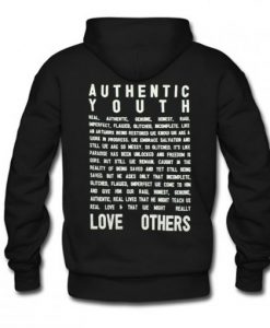 Authentic Youth Hoodie Back AI