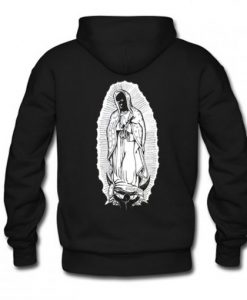 Badwood Virgin Mary Hoodie Back AI