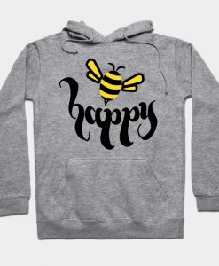 Bee Happy Save The Bees Bumblebee Hoodie AI