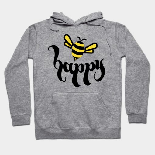 Bee Happy Save The Bees Bumblebee Hoodie AI