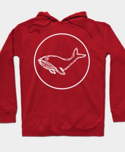 Bluewhale Ocean Life Art Gift Hoodie AI