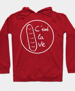 Cest La Vie Graphic Hoodie AI