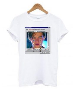 Crying Leonardo Dicaprio MS DOS T-Shirt AI