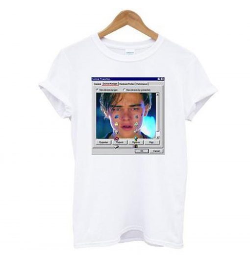 Crying Leonardo Dicaprio MS DOS T-Shirt AI