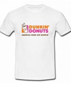 Dunkin donuts america runs on dunkin T Shirt AI