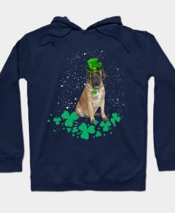 ENGLISH MASTIFF Dog St Patrick's Day Hoodie AI