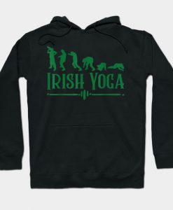 Funny St Paddys Day Tshirt Irish Yoga Hoodie AI