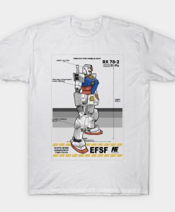 Gundam RX 78 T-Shirt AI