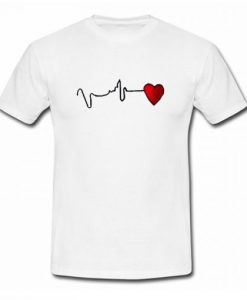Heart Beat Custom Design T Shirt AI