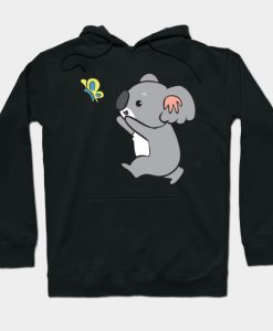 Koala - with butterfly Hoodie AI