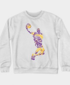 Kobe Bryant Los Angeles Lakers Pixel Ar Crewneck Sweatshirt AI