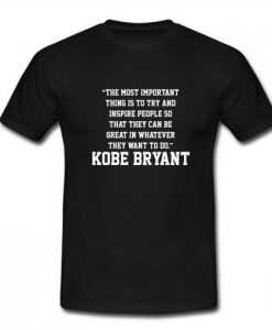 Kobe Bryant Quotes T-Shirt AI