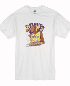 Kobe Bryant White T-Shirt AI